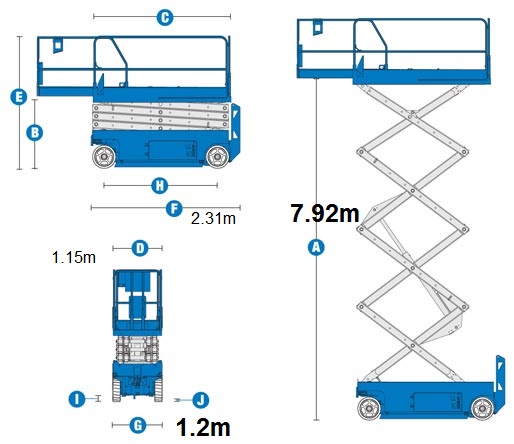 XE NÂNG NGƯỜI TỰ HÀNH - 12M